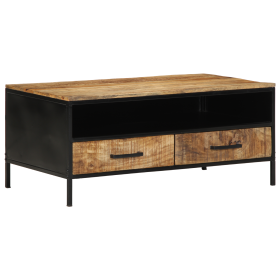 Mesa de Café 90x50x40 cm Madera Maciza Rústica de Mango de , Mesas de centro - Ref: Foro24-4019636, Precio: 218,07 €, Descuen...
