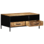 Mesa de Café 90x50x40 cm Madera Maciza Rústica de Mango de , Mesas de centro - Ref: Foro24-4019636, Precio: 218,07 €, Descuen...