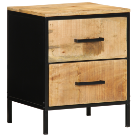 cabinetito de noche 40x35x50 cm Madera Maciza Mango Rústico de , Mesitas de noche - Ref: Foro24-4019637, Precio: 121,99 €, De...