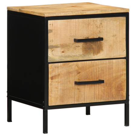 cabinetito de noche 40x35x50 cm Madera Maciza Mango Rústico de , Mesitas de noche - Ref: Foro24-4019637, Precio: 121,99 €, De...