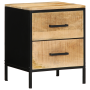 cabinetito de noche 40x35x50 cm Madera Maciza Mango Rústico de , Mesitas de noche - Ref: Foro24-4019637, Precio: 121,99 €, De...