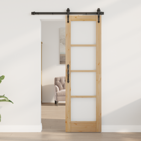 Puerta Interior con Cristal "ORKDAL" 61x198,5x4 cm de Madera Sólida de Pino | Foro24.es | Tu tienda online para hogar, jardín y más Foro24.es