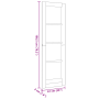 Puerta Interior con Cristal "ORKDAL" 61x198,5x4 cm de Madera Sólida de Pino | Foro24.es | Tu tienda online para hogar, jardín y más Foro24.es