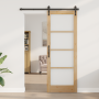 Puerta Interior con Vidrio "ORKDAL" 78x211x4 cm de Madera Sólida de Pino | Foro24.es | Tu tienda online para hogar, jardín y más Foro24.es