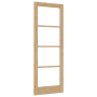 Puerta Interior con Vidrio "ORKDAL" 78x211x4 cm de Madera Sólida de Pino | Foro24.es | Tu tienda online para hogar, jardín y más Foro24.es