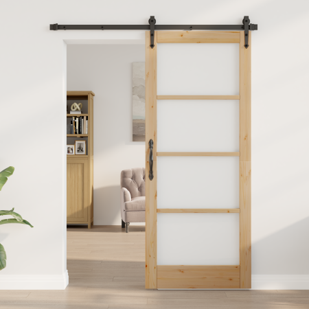 Puerta Interior con Cristal "ORKDAL" 83x202x4 cm Madera Sólida de Pino | Foro24.es | Tu tienda online para hogar, jardín y más Foro24.es