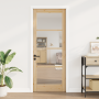 puerta interior con cristal "ORKDAL" 83x211x4 cm de madera maciza de pino de , Puertas para el hogar - Ref: Foro24-4102695, P...