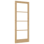 puerta interior con cristal "ORKDAL" 83x211x4 cm de madera maciza de pino de , Puertas para el hogar - Ref: Foro24-4102695, P...