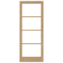 puerta interior con cristal "ORKDAL" 83x211x4 cm de madera maciza de pino de , Puertas para el hogar - Ref: Foro24-4102695, P...