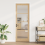 Puerta Interior con Vidrio "ORKDAL" 83x232x4 cm de Madera Maciza de Pino de , Puertas para el hogar - Ref: Foro24-4102697, Pr...
