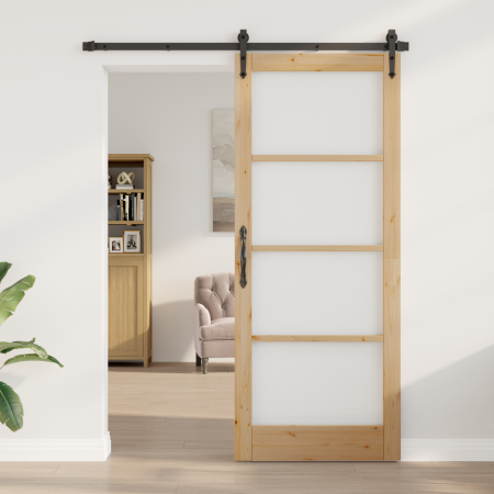 Puerta Interior con Vidrio "ORKDAL" 86x211x4 cm Madera Sólida de Pino | Foro24.es | Tu tienda online para hogar, jardín y más Foro24.es