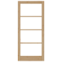 Puerta Interior con Cristal "ORKDAL" 93x211x4 cm de Madera Maciza de Pino de , Puertas para el hogar - Ref: Foro24-4102705, P...