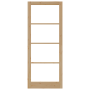 Puerta Interior con Cristal "ORKDAL" 93x232x4 cm Madera Sólida de Pino de , Puertas para el hogar - Ref: Foro24-4102707, Prec...