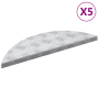 Peldaños de Escalera de Aluminio 5 pcs Antideslizantes 60x18 cm de , Alfombrillas para escalones - Ref: Foro24-4104229, Preci...