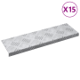 Escalones de Aluminio - Paquete de 15, Antideslizante, 60x18 cm de , Alfombrillas para escalones - Ref: Foro24-4104234, Preci...