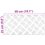 Placas de Aluminio con Diseño de Surcos 2 pcs Antideslizantes 50x25 cm de , Alfombrillas para escalones - Ref: Foro24-4104271...
