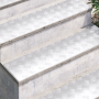 Placas de aluminio con patrón en relieve 4 pcs Antideslizante 100x25 cm de , Alfombrillas para escalones - Ref: Foro24-410428...