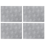 Placas de Aluminio con Cuadrícula 4 Pack Antideslizantes 40x30 cm de , Alfombrillas para escalones - Ref: Foro24-4104288, Pre...