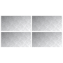 Placas de Cuadrícula de Aluminio 4 pcs Antideslizante 60x30 cm de , Alfombrillas para escalones - Ref: Foro24-4104298, Precio...