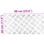 Placas de Cuadrícula de Aluminio 4 pcs Antideslizante 60x30 cm de , Alfombrillas para escalones - Ref: Foro24-4104298, Precio...