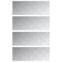 Placas de Aluminio con Motivo de Diamante 4 pcs Antideslizantes 80x30 cm de , Alfombrillas para escalones - Ref: Foro24-41043...