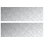 Placas de Aluminio Checker 2 pcs Antideslizantes 90x30 cm de , Alfombrillas para escalones - Ref: Foro24-4104307, Precio: 54,...