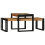Conjunto de 2 Mesas de Café de Madera Maciza de Acacia de , Mesas de centro - Ref: Foro24-4104722, Precio: 149,10 €, Descuent...