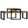 Conjunto de 2 Mesas de Café de Madera Maciza de Acacia de , Mesas de centro - Ref: Foro24-4104722, Precio: 149,10 €, Descuent...