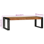 Conjunto de 2 Mesas de Café de Madera Maciza de Acacia de , Mesas de centro - Ref: Foro24-4104722, Precio: 149,10 €, Descuent...