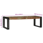 Conjunto de 2 Mesas de Café de Madera Sólida Recuperada de , Mesas de centro - Ref: Foro24-4104723, Precio: 148,76 €