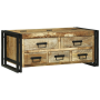 Mesa de Café 90x50x38 cm Madera Maciza de Mango Rugoso de , Mesas de centro - Ref: Foro24-4104724, Precio: 235,18 €, Descuent...