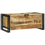 Mesa de Café 90x50x38 cm Madera Maciza de Mango Rugoso de , Mesas de centro - Ref: Foro24-4104724, Precio: 235,18 €, Descuent...