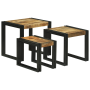 Mesas Nido 3 pcs de Madera Maciza de Mango de , Mesas auxiliares - Ref: Foro24-4104727, Precio: 141,85 €, Descuento: %