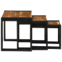 Mesas Nido 3 pcs Madera Maciza Acacia de , Mesas auxiliares - Ref: Foro24-4104728, Precio: 157,64 €, Descuento: %