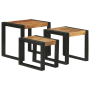 Mesas Nido 3 pcs Madera Maciza Acacia de , Mesas auxiliares - Ref: Foro24-4104728, Precio: 157,64 €, Descuento: %