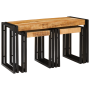 Mesas Nido 3 pcs Madera Maciza de Mango Rugoso de , Mesas auxiliares - Ref: Foro24-4104730, Precio: 184,83 €, Descuento: %