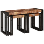 Mesas Nido 3 pcs de Madera Sólida Reciclada de , Mesas auxiliares - Ref: Foro24-4104732, Precio: 185,84 €, Descuento: %