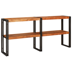 Mesa Consola 160x33x75 cm Acacia Rugosa Sólida