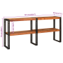 Mesa Consola 160x33x75 cm Acacia Rugosa Sólida de , Mesas consola - Ref: Foro24-4104740, Precio: 224,12 €, Descuento: %