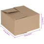 Caja Plegable 50 pcs 15x15x8 cm Cartón de , Organización y almacenamiento - Ref: Foro24-4106562, Precio: 33,25 €, Descuento: %