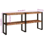 Mesa Consola 160x33x75 cm Madera Sólida Recuperada de , Mesas consola - Ref: Foro24-4104741, Precio: 222,39 €, Descuento: %