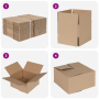 Caja Plegable 50 pcs 15x15x8 cm Cartón de , Organización y almacenamiento - Ref: Foro24-4106562, Precio: 33,25 €, Descuento: %