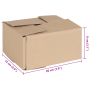 Caja Plegable 50 pcs 20x15x10 cm Cartón de , Organización y almacenamiento - Ref: Foro24-4106563, Precio: 38,21 €, Descuento: %