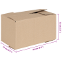 Caja Plegable 50 pcs 24x13x13 cm Cartón de , Organización y almacenamiento - Ref: Foro24-4106565, Precio: 33,17 €, Descuento: %
