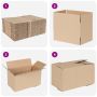 Caja Plegable 50 pcs 24x13x13 cm Cartón de , Organización y almacenamiento - Ref: Foro24-4106565, Precio: 33,17 €, Descuento: %