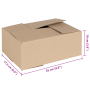 Caja Plegable 50 pcs 25x17.5x10 cm Cartón de , Organización y almacenamiento - Ref: Foro24-4106566, Precio: 42,89 €, Descuent...