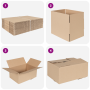 Caja Plegable 50 pcs 30x21.5x14 cm Cartón de , Organización y almacenamiento - Ref: Foro24-4106567, Precio: 53,93 €, Descuent...