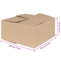 Caja Plegable 50 pcs 30x30x15 cm Cartón de , Organización y almacenamiento - Ref: Foro24-4106568, Precio: 60,50 €, Descuento: %