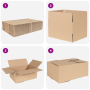 Caja Plegable 50 pcs 35x24x15 cm de Cartón de , Organización y almacenamiento - Ref: Foro24-4106569, Precio: 65,42 €, Descuen...