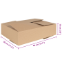 Caja Plegable 50 pcs 40x30x10 cm de Cartón de , Organización y almacenamiento - Ref: Foro24-4106570, Precio: 78,58 €, Descuen...